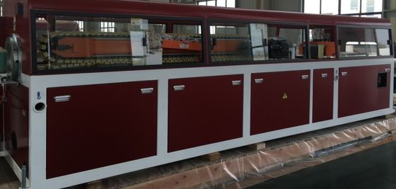 二重螺旋プラスチックPE WPCデッキプロファイル製造機械 150-200kg/h 容量