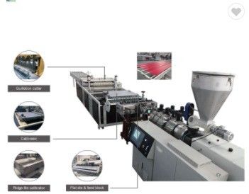 ABB Inverte を搭載した円形双螺旋型PVCガラスの屋根シートエクストルージングマシン